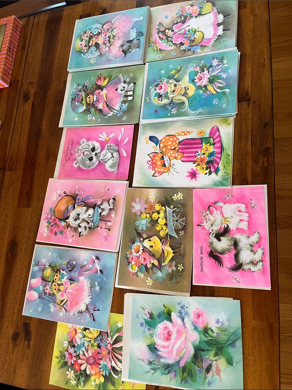 70s Vtg Caprice CORONATION ‘Get Well’ Greeting Cards 26 Unused Mod Retro MCM
